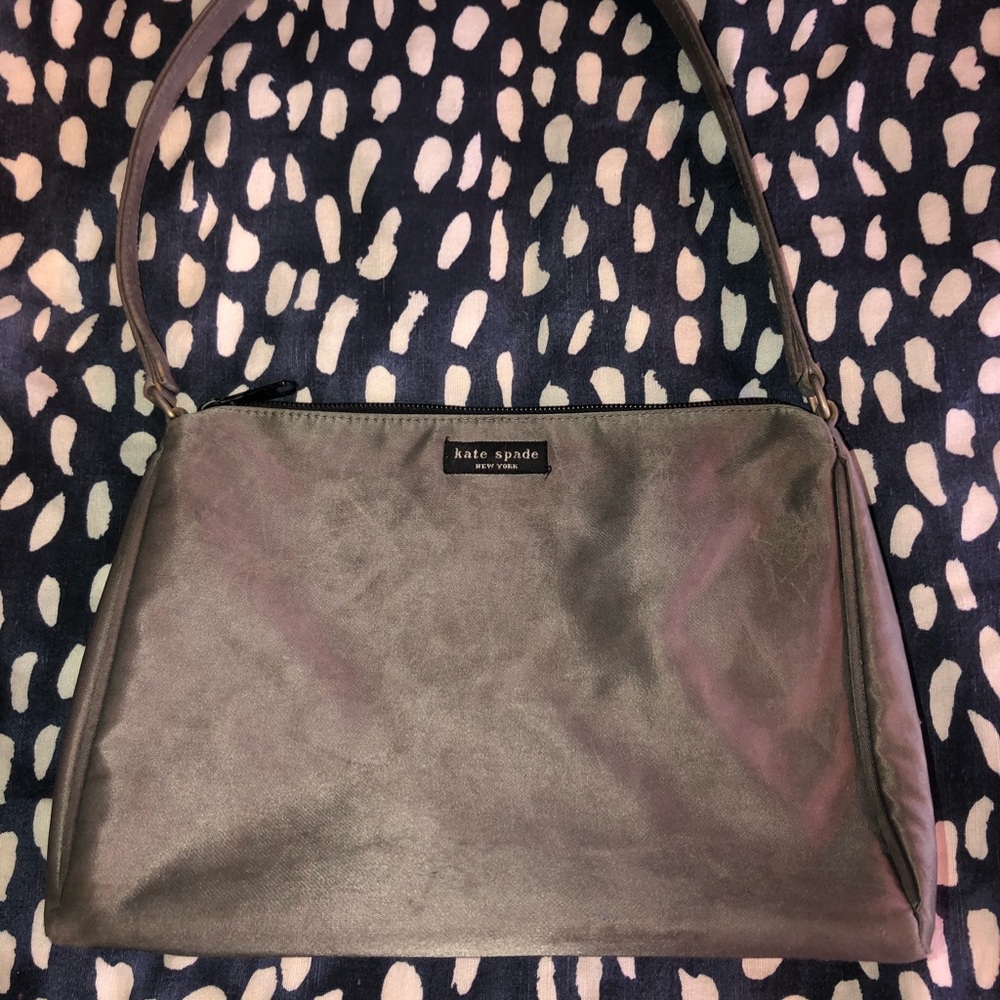 Grey Kate Spade Purse